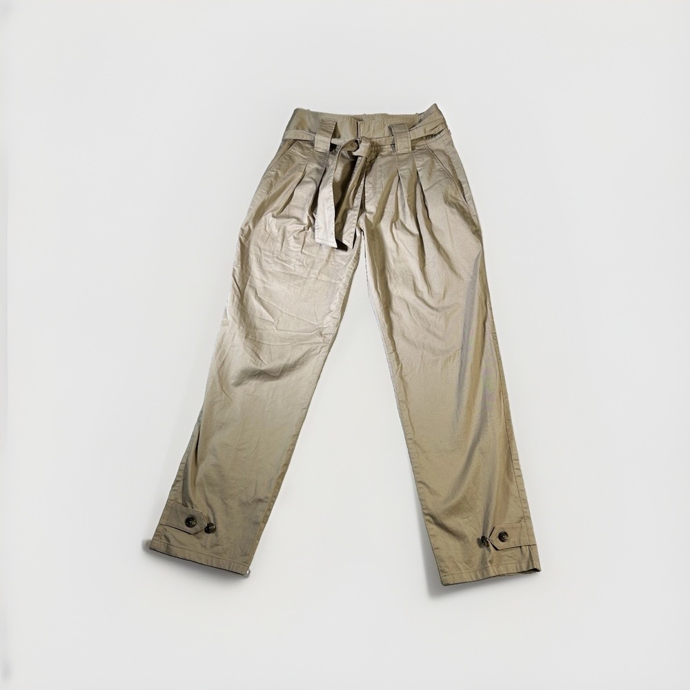 NWT $145 LRL Ralph Lauren Safari Pants Sz4 Pleated Ankle Button Preppy Old Money